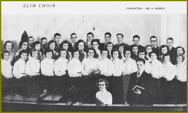 Elim Bible School Students - 1952-53