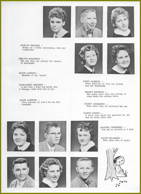 Sharon Mennonite Collegiate Grade Nine Class of 1960