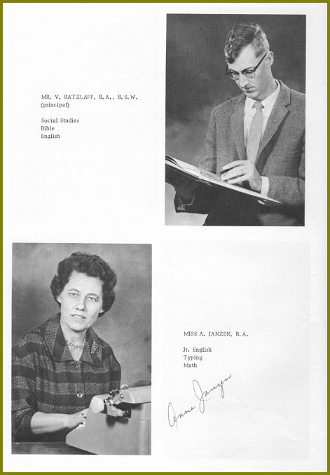 Sharon Mennonite Collegiate Teachers 1964