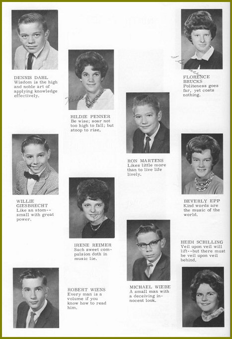 Sharon Mennonite Collegiate Grade Nine Class of 1964