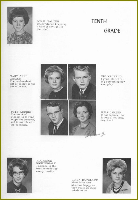 Sharon Mennonite Collegiate Grade Ten Class of 1964