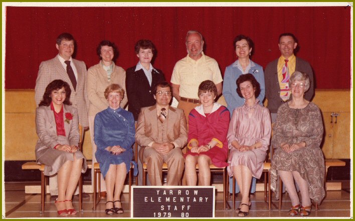 Yarrow School Teachers, 1979-80
