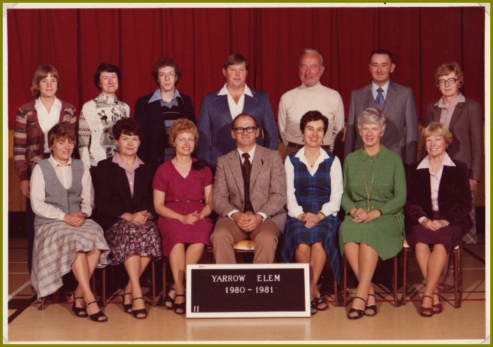 Yarrow School Teachers, 1980-81