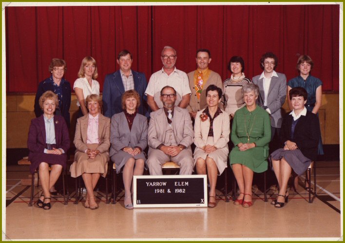 Yarrow School Teachers, 1981-82