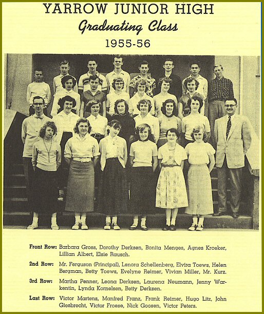 Grade Nine Class (1955-56)