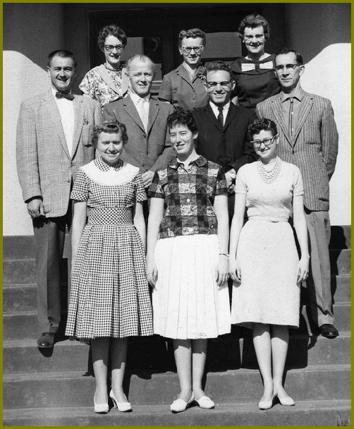 Yarrow School Teachers, 1960-61