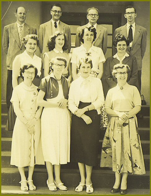 Yarrow School Teachers, 1954-55